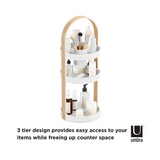 Umbra Bellwood Cosmetic Organizer (White-Natural)