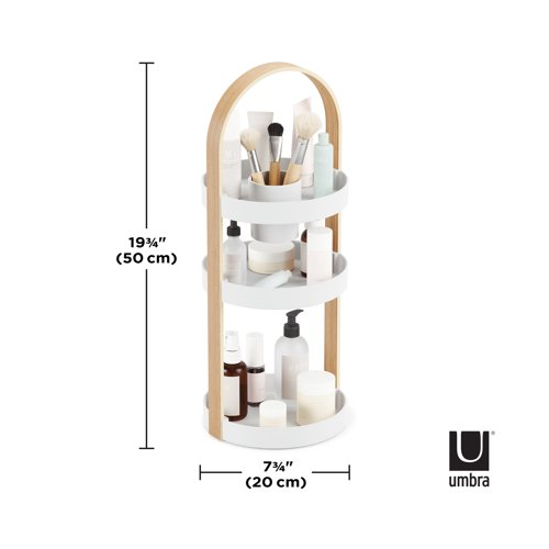 Umbra Bellwood Cosmetic Organizer (White-Natural)