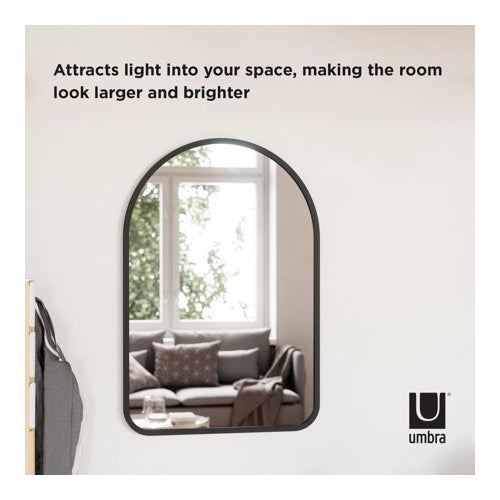 Umbra Hub Arched Mirror (Black)