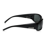 Bolle King 63mm Wrap-Around TNS Sunglasses (Shiny Black)