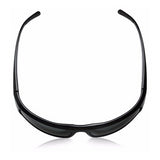 Bolle King 63mm Wrap-Around TNS Sunglasses (Shiny Black)