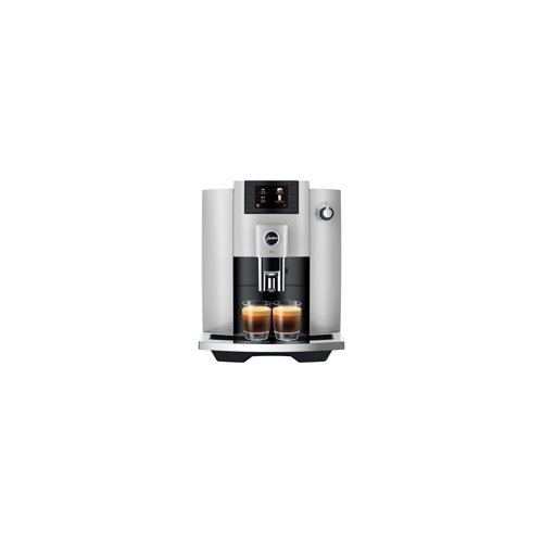 Jura E6 Automatic Espresso Machine with Programmable Coffee Strength (Platinum)