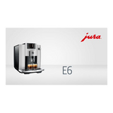 Jura E6 Automatic Espresso Machine with Programmable Coffee Strength (Platinum)