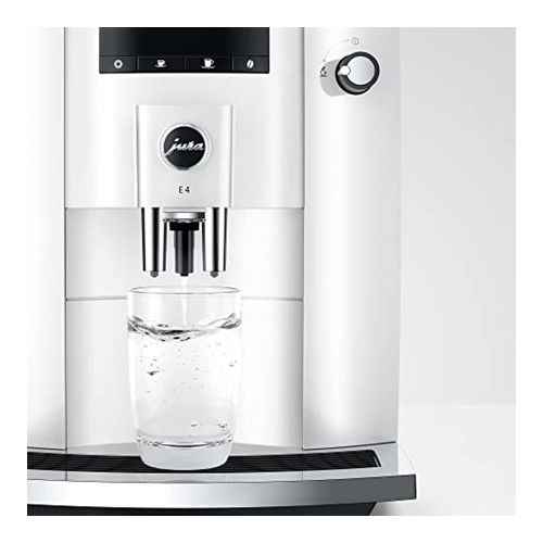 Jura E4 Automatic Coffee Machine (Piano White)