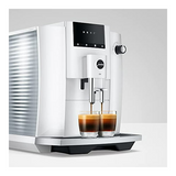 Jura E4 Automatic Coffee Machine (Piano White)