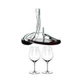 Riedel Decanter Mamba Fatto A Mano with Performance Pinot Noir Wine Glasses