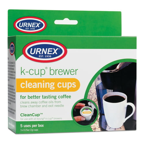 Urnex K-Cup Brewer Cleaning Cups for Keurig 1.0 and 2.0 Machines (5 Cups)