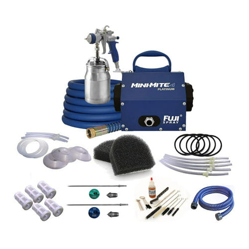 Fuji Spray Mini-Mite 4 Platinum T70 HVLP Spray System w/ Bottom Feed Cup Bundle