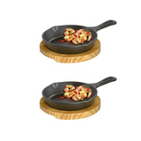Kchenprofi Serving Pan Round With Wooden Board (2 pack)