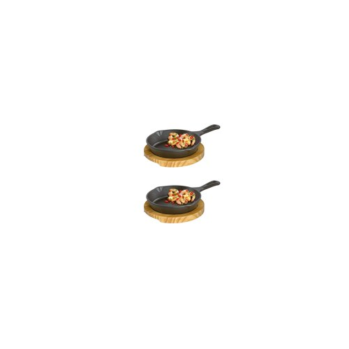 Kchenprofi Serving Pan Round With Wooden Board (2 pack)