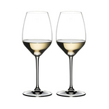 Riedel Extreme Riesling Wine Glass (Set of 8, Clear) with Polishing Cloth Bundle