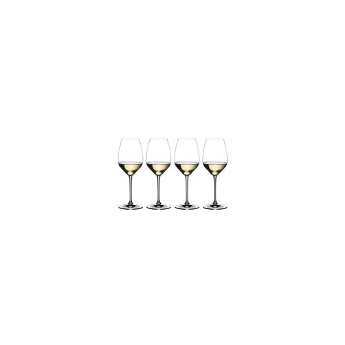 Riedel Extreme Riesling Wine Glass (Set of 8, Clear) with Polishing Cloth Bundle