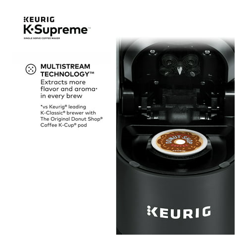 Keurig K-Supreme Single Serve K-Cup Pod Coffee Maker (Black)