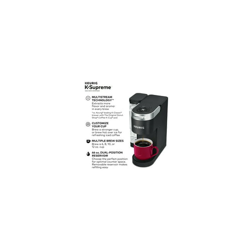 Keurig K-Supreme Single Serve K-Cup Pod Coffee Maker (Black)