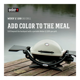 Weber Q 1200 Liquid Propane Gas Grill (Red)