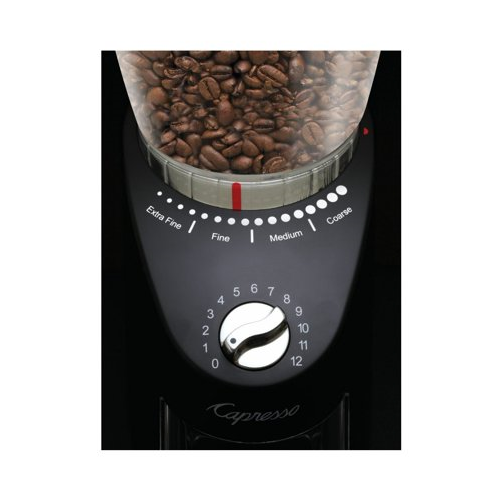 Capresso 570.01 Infinity Plus Commercial-Grade Conical Burr Grinder (Black)