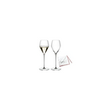 Riedel Veloce Champagne Wine Glasses (Set of 2) With Microfiber Polishing Cloth