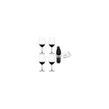 Riedel Vinum Bordeaux Grand Cru Glasses (4-Pack) with Wine Pourer Bundle