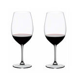 Riedel Vinum Bordeaux Grand Cru Glasses (4-Pack) with Polishing Cloth Bundle