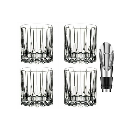 Riedel Drink Specific Glassware Neat Cocktail Glasses (6 oz) with Wine Pourer