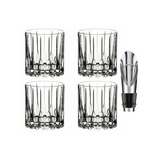 Riedel Drink Specific Glassware Neat Cocktail Glasses (6 oz) with Wine Pourer