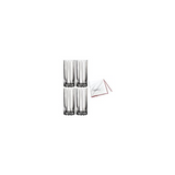Riedel Drink Specific Glassware Highball Glass (10 oz, Set of 4) with Cloth
