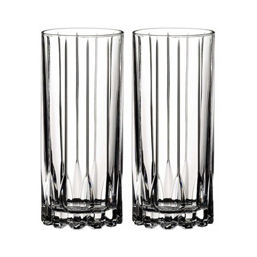 Riedel Drink Specific Glassware Highball Glass (10 oz, Set of 4) with Cloth