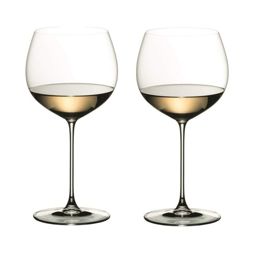 Riedel Veritas Chardonnay Glasses (4-pack) with Cloth and Wine Pourer