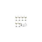 Riedel Veritas Chardonnay Glasses (6-Pack) with Cloth and Wine Pourer