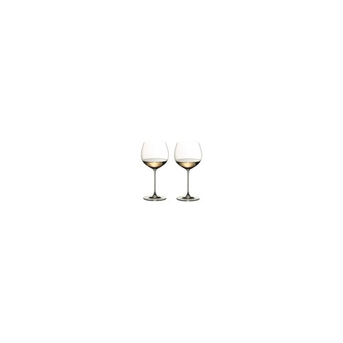 Riedel Veritas Chardonnay Glasses (6-Pack) with Cloth and Wine Pourer