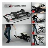 Weber Portable Cart for Grilling (Black)