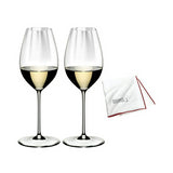 Riedel Performance Sauvignon Blanc Glass (15 oz) with Polishing Cloth