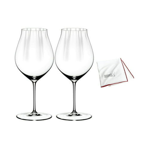 Riedel Performance Pinot Noir Wine Glass (2-Pack) with Polishing Cloth