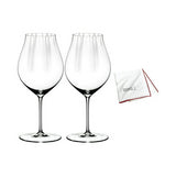 Riedel Performance Pinot Noir Wine Glass (2-Pack) with Polishing Cloth