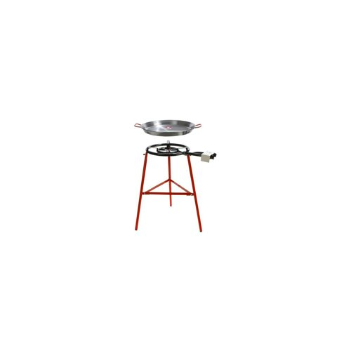 Garcima Tabarca Paella Pan Set with Burner, Outdoor Pan and Reinforced Legs