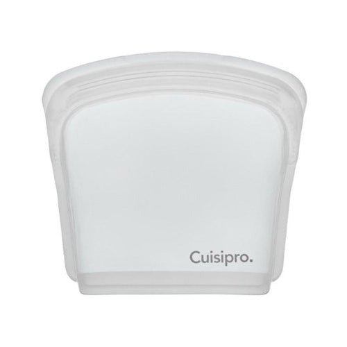 Cuisipro Silicone Seamless Reusable Bags (Clear, 5.25 x 4.75-inch, 2-Pack)
