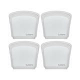 Cuisipro Clear Silicone Pack-it Bags (5.25 x 4.75-inch, 6.75 fl oz, 4-Pack)