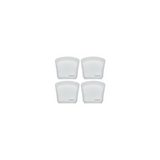 Cuisipro Clear Silicone Pack-it Bags (5.25 x 4.75-inch, 6.75 fl oz, 4-Pack)