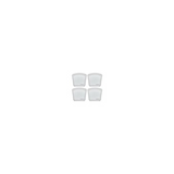 Cuisipro Clear Silicone Pack-it Bags (5.25 x 4.75-inch, 6.75 fl oz, 4-Pack)