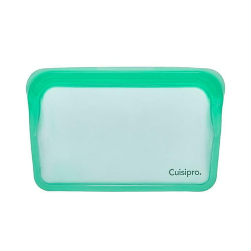 Cuisipro Silicone Seamless Reusable Bag (Green, 7.25 x 5.25-Inch,13.6 fl oz)