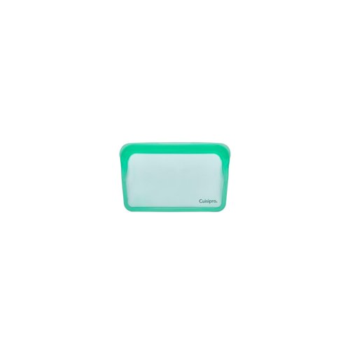Cuisipro Silicone Seamless Reusable Bag (Green, 7.25 x 5.25-Inch,13.6 fl oz)