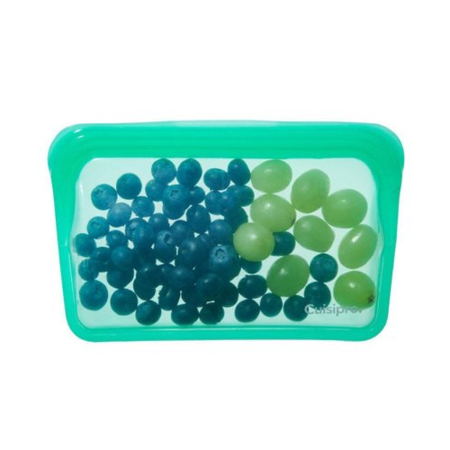 Cuisipro Silicone Seamless Reusable Bag (Green, 7.25 x 5.25-Inch,13.6 fl oz)