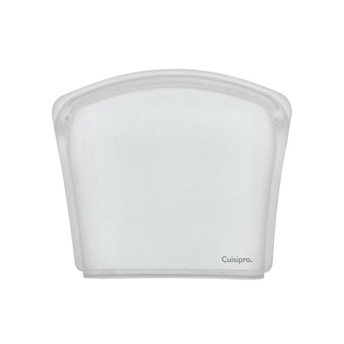 Cuisipro Silicone Seamless Reusable Bag (Clear, 8 x 7-Inch, 27 fl oz)