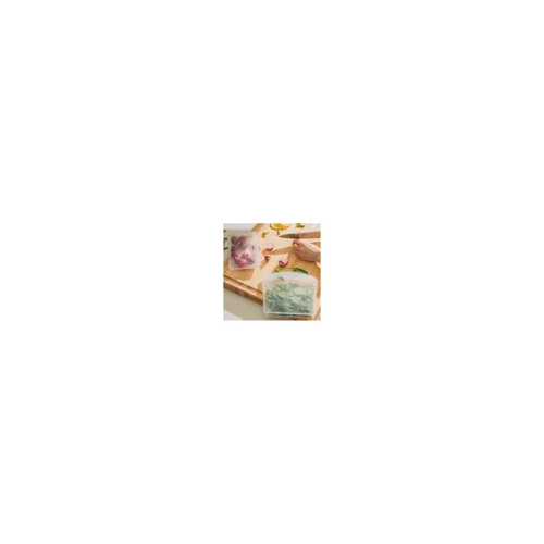 Cuisipro Silicone Seamless Reusable Bag (Clear, 8 x 7-Inch, 27 fl oz)
