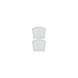 Cuisipro Clear Silicone Pack-it Bag (8 x 7-Inch, 27 fl oz, Seamless, 2-Pack)