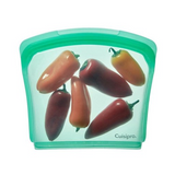 Cuisipro Silicone Seamless Reusable Bag (Green, 8 x 7-Inch, 27 fl oz)