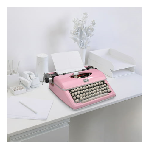 Royal Consumer Classic Retro Manual Typewriter (Pink)