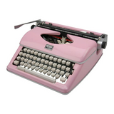 Royal Consumer Classic Retro Manual Typewriter (Pink) (Open Box)