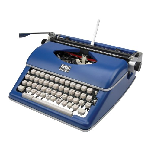 Royal Consumer Classic Retro Manual Typewriter (Classic Blue)