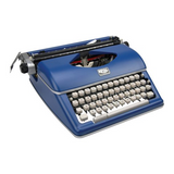 Royal Consumer Classic Retro Manual Typewriter (Classic Blue)